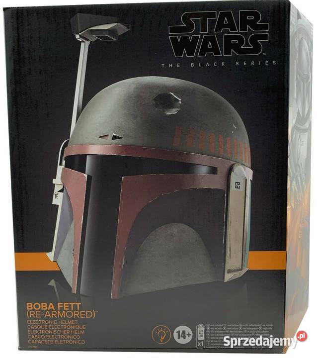 Hełm BOBA FETT Mandalorian STAR WARS BLACK Mogilany