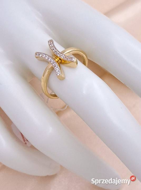 25 Pierścionek r19 Złoty pr585 Glamour Z1009 Poznań sprzedam