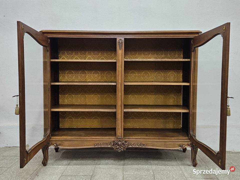 Ładna francuska biblioteczka Ludwikowska witryna Nowy Sącz