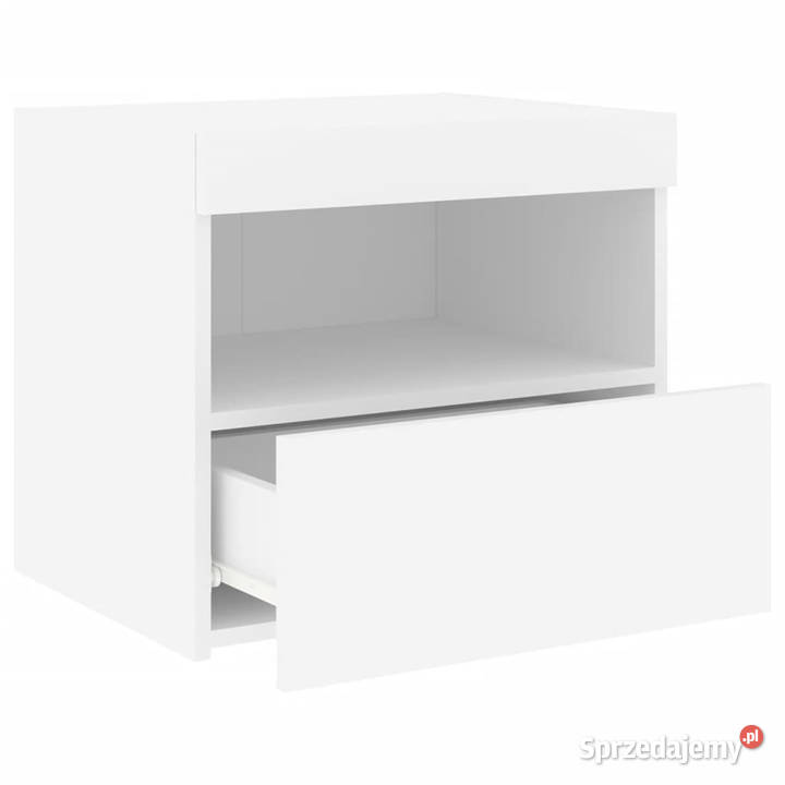 Szafka nocna z oświetleniem LED biała 50x40x45 Warszawa