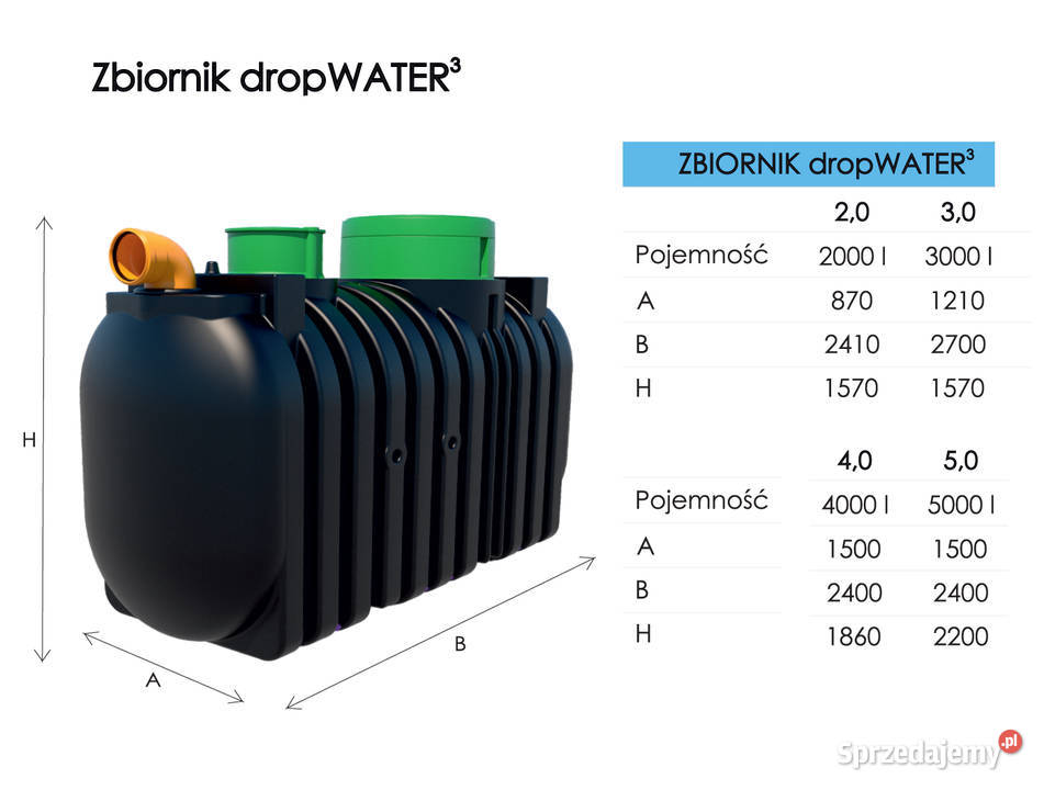 ZBIORNIK OSADNIK 2000L WATER Marseplast Oczyszczalnie ścieków dolnośląskie Strzelin