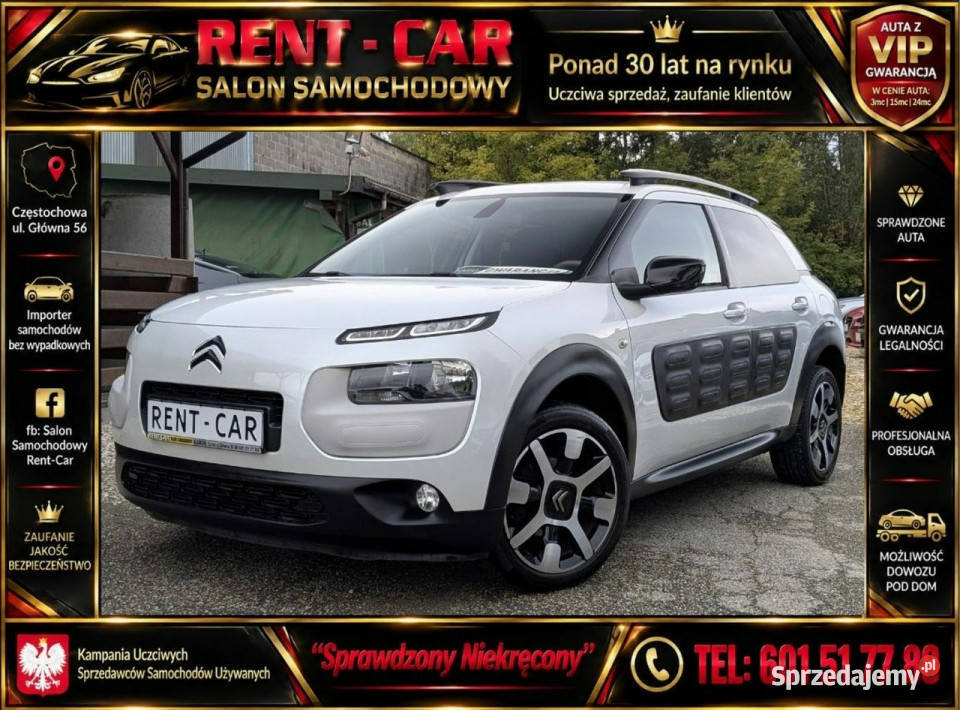 Citroen C4 Cactus 12i110OPŁACONYBezwypadkowy nieuszkodzony Częstochowa