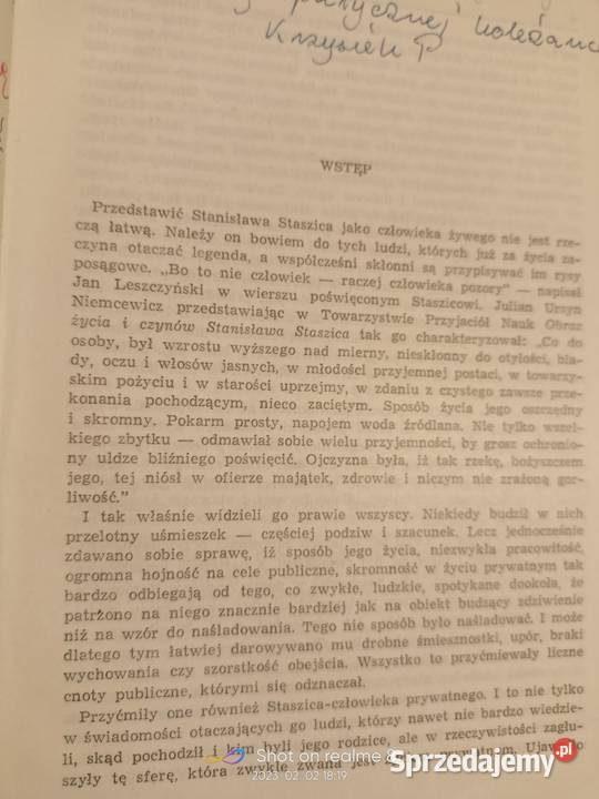 Staszic biografia pierwsze wydanie książki mazowieckie Warszawa