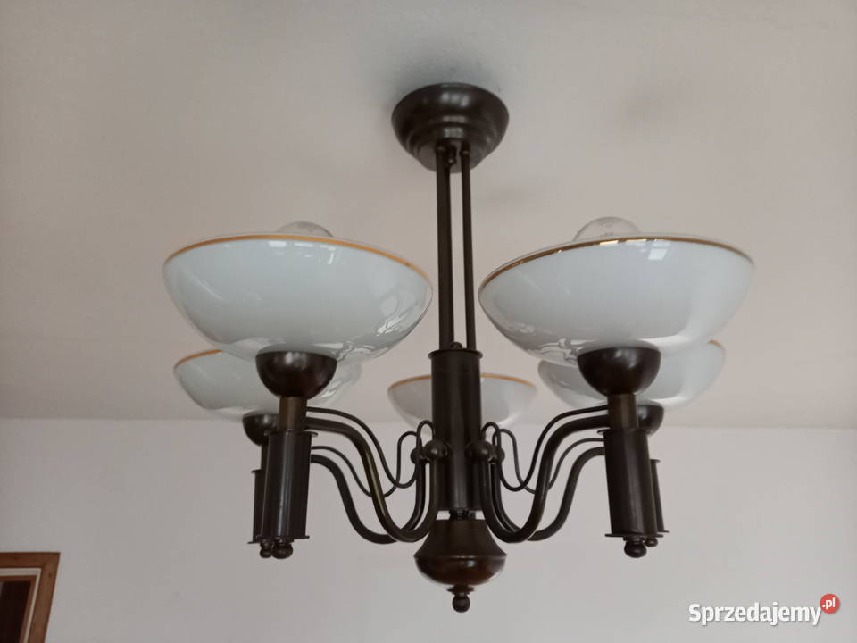Lampa sufitowa klasyczna pięcioramienna Toruń