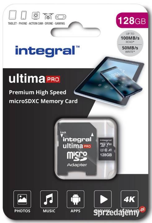 Karta pamięci Integral Ultima Pro 128GB Pojemność 8 GB i więcej Karty pamięci Wytrzyszczki