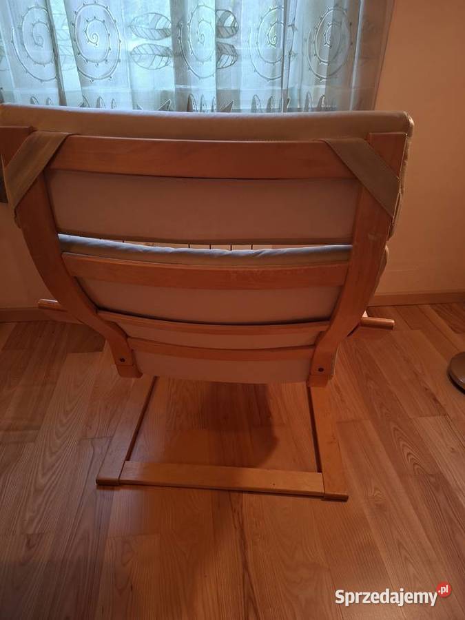 Używany fotel IKEA POANG skórzany Meble mazowieckie Warszawa