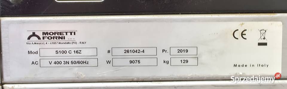 Piec do pizzy dwukomorowy z okapem i podstawą Gastronomia Warszawa sprzedam