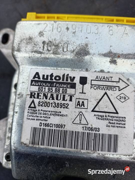 Moduł sterownik airbag renault laguna II Szczecin sprzedam