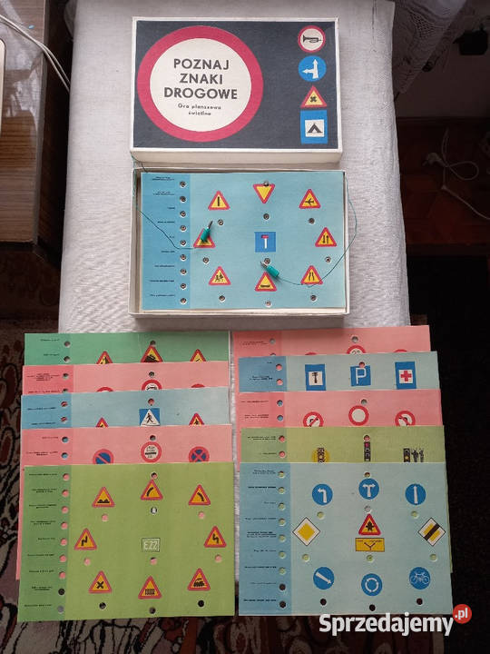 Gra planszowa świetlna Poznaj Znaki Drogowe z Pozostałe Tomaszów Lubelski