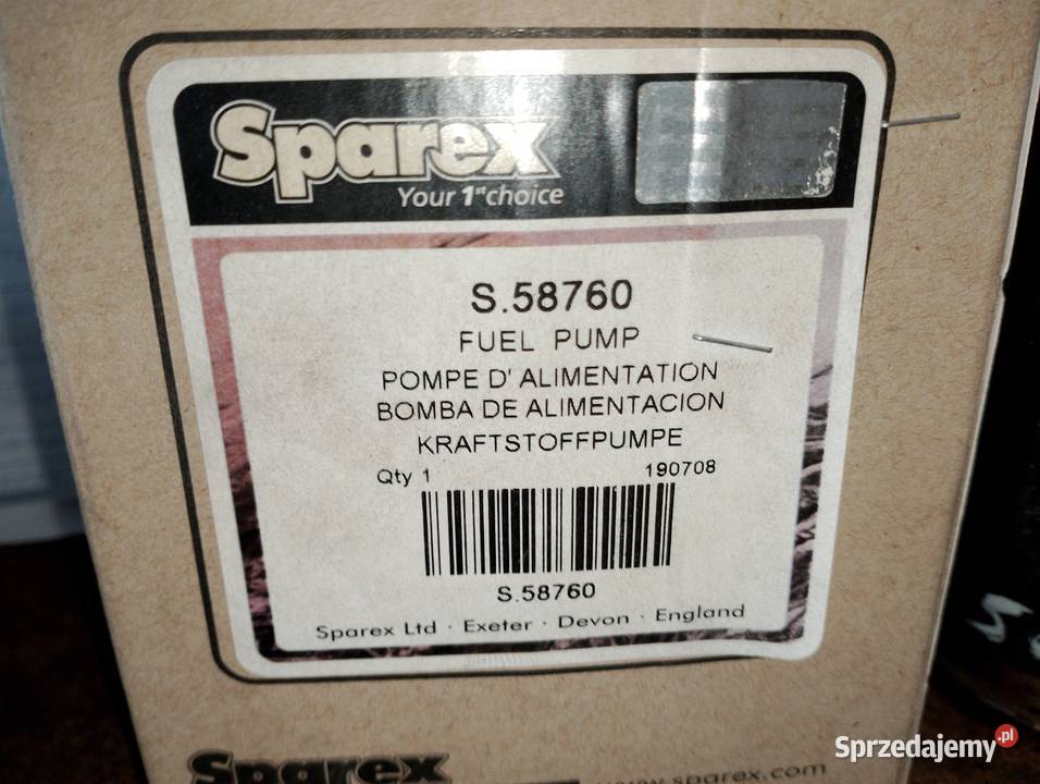 Pompa paliwa Sparex S58760 Same Lamborghini podkarpackie
