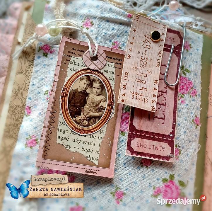 Album Shabby Chic prezent pamiętnik scrapbook małopolskie Mszana Dolna