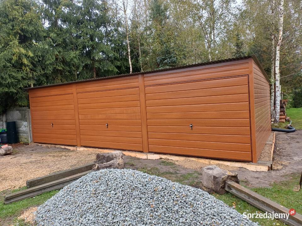 WIELOSTANOWISKOWY Drewnopodobny GARAŻ BLASZANY sprzedam