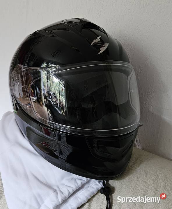 Kask Scorpion Exo491 czarny połysk Black piano Kaski i akcesoria Konstancin-Jeziorna sprzedam