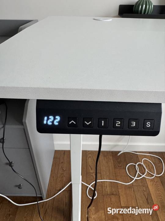 Biurko z regulacja wysokości elektryczne biurko 60cm Łódź sprzedam