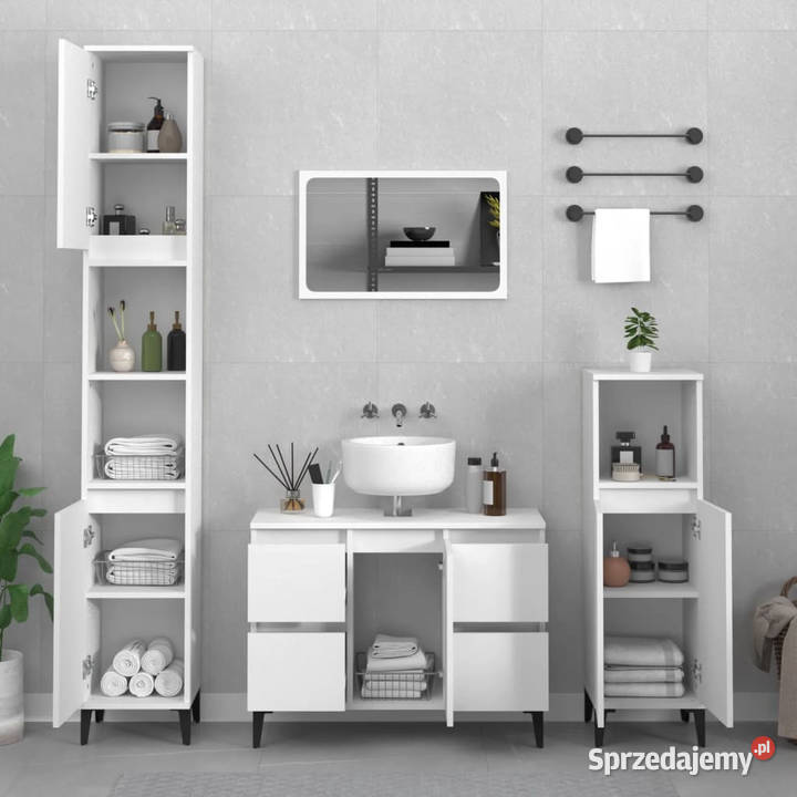 Szafka pod umywalkę biała 80x33x60 WM821276 mazowieckie Warszawa