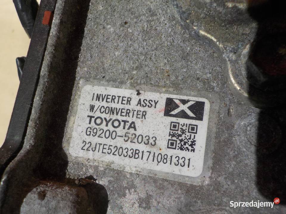 YARIS 15 HYBRID 17r 101 falownik przetwornica Pompy podciśnieniowe Suków