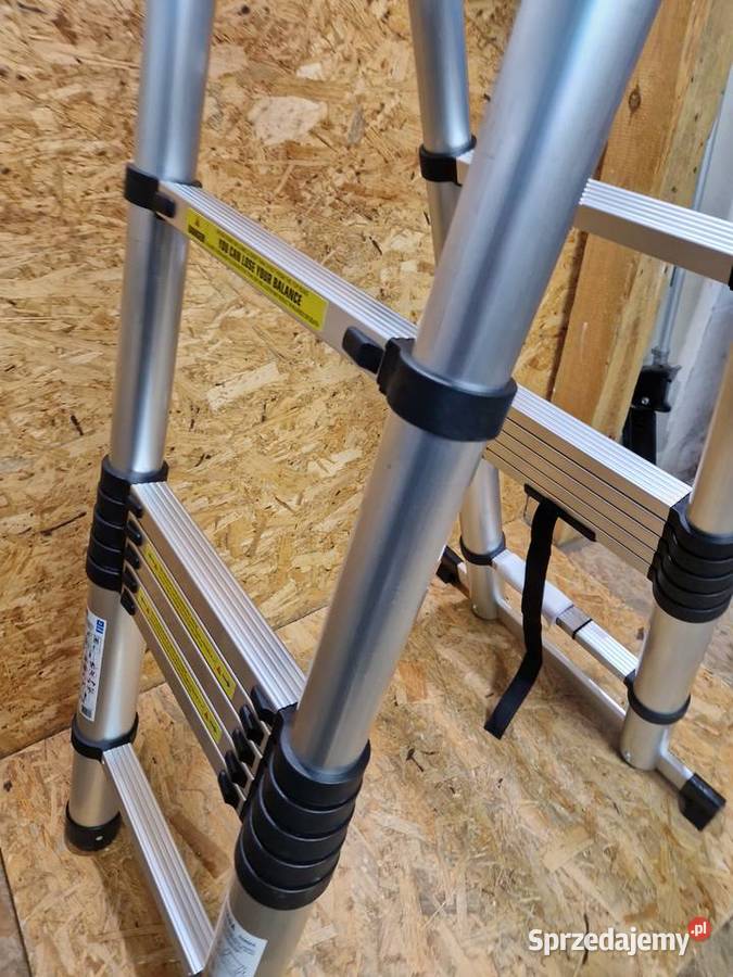 Drabina teleskopowa aluminiowa przegubowa 5m 150 wielkopolskie Głogowa