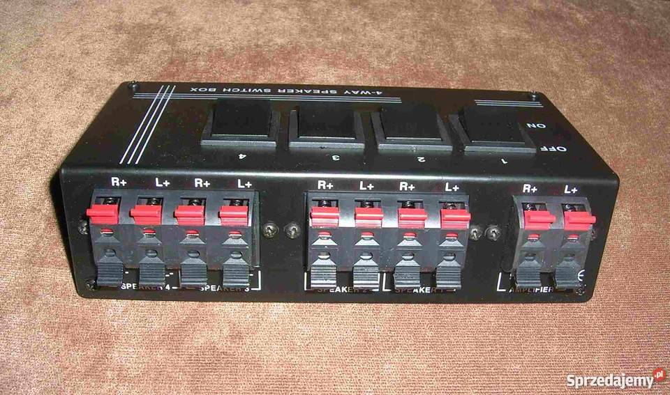 przełącznik głośników na 4 pary
