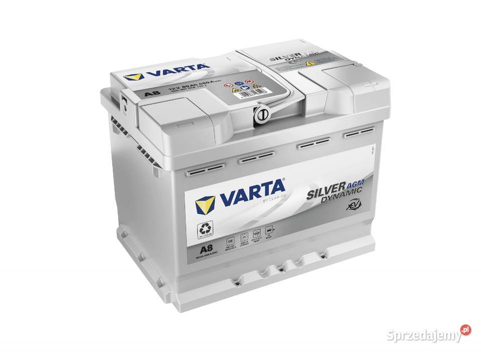 Akumulator VARTA Silver Dynamic A8 60Ah 600A AGM kujawsko-pomorskie Bydgoszcz