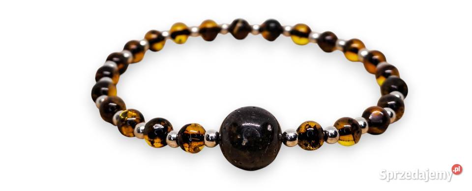 Bransoletka BURSZTYN bałtycki cytryna inkluzje Warszawa