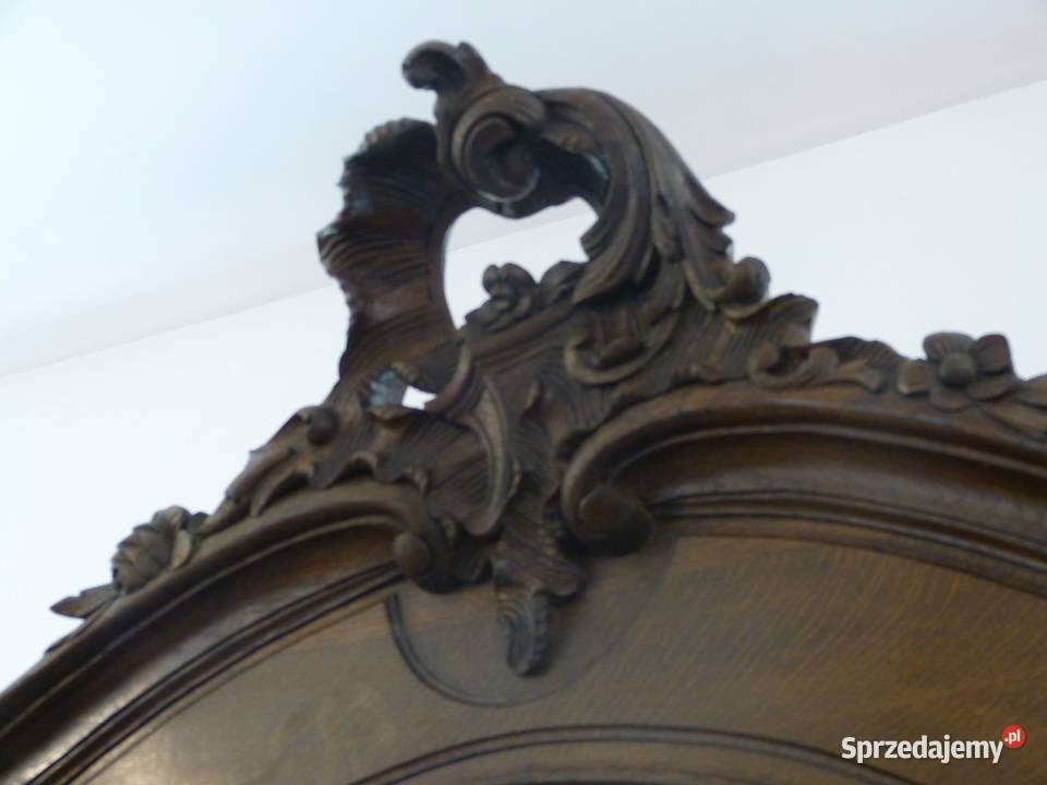 Szafa Ludwik rocaille ciemny dąb kompletusklep Dąbrowa Górnicza