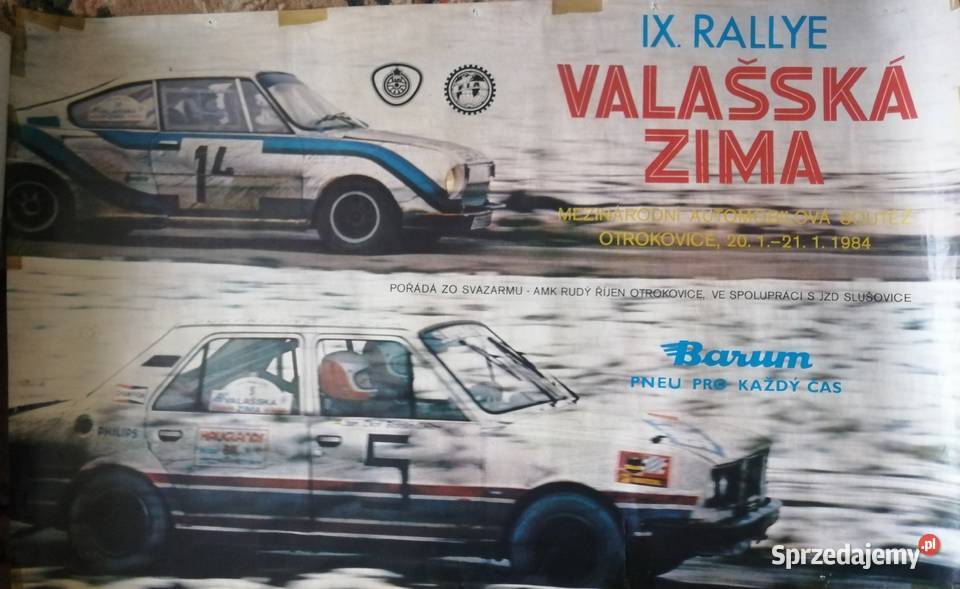Plakaty Rajd Barum Lancia 037 UR Quattro Renault Kraków sprzedam