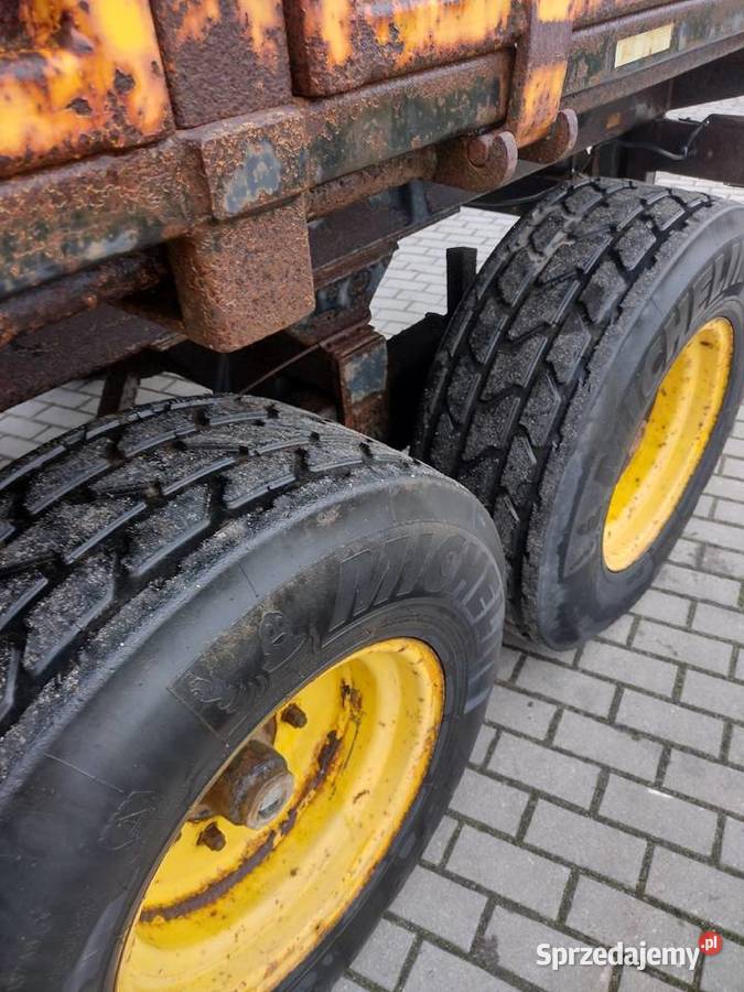 Przyczepa rolnicza tandem budowlana 8 ton Sośno