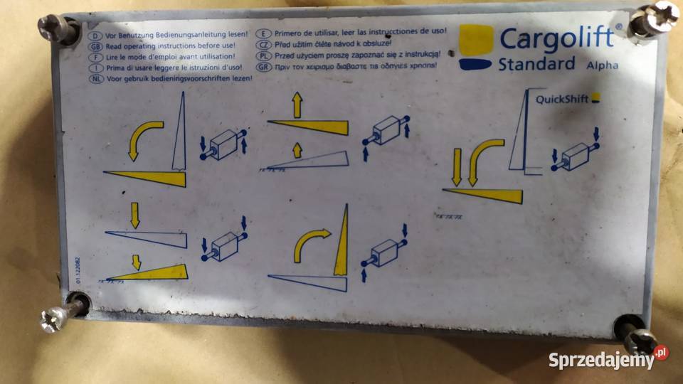 Panel sterowania sterownik windy Bar Cargolift ciężarowe opolskie Rzędowice