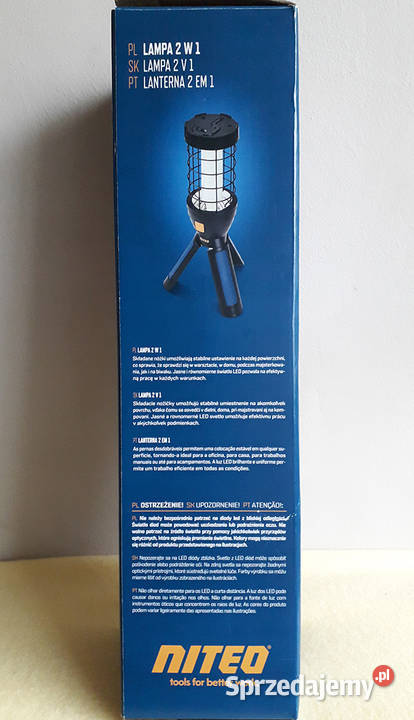 Lampa warsztatowa Niteo 2 w 1 nowa na akumulator Łódź