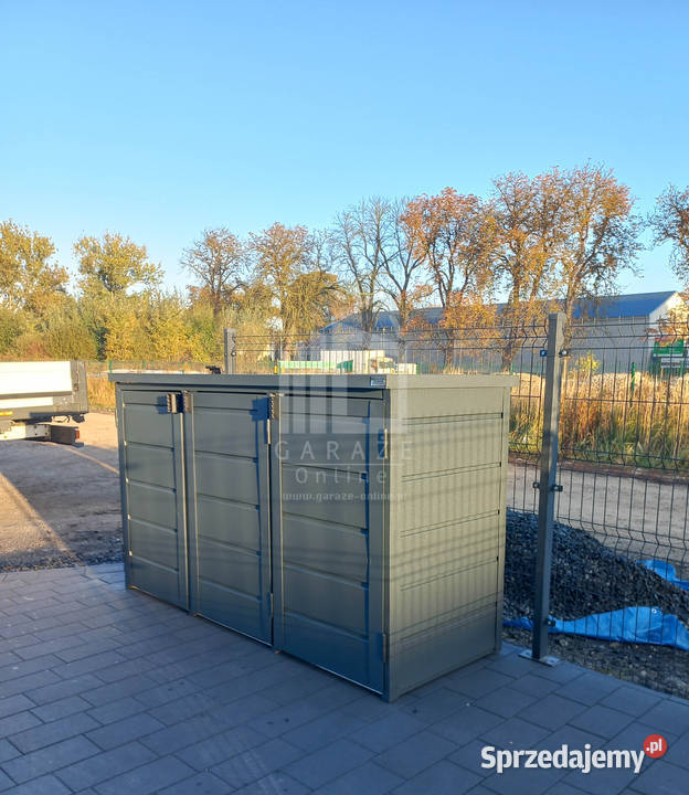 wiata śmietnikowa obudowa kubłów 207x80x120 Dom i Ogród Nysa
