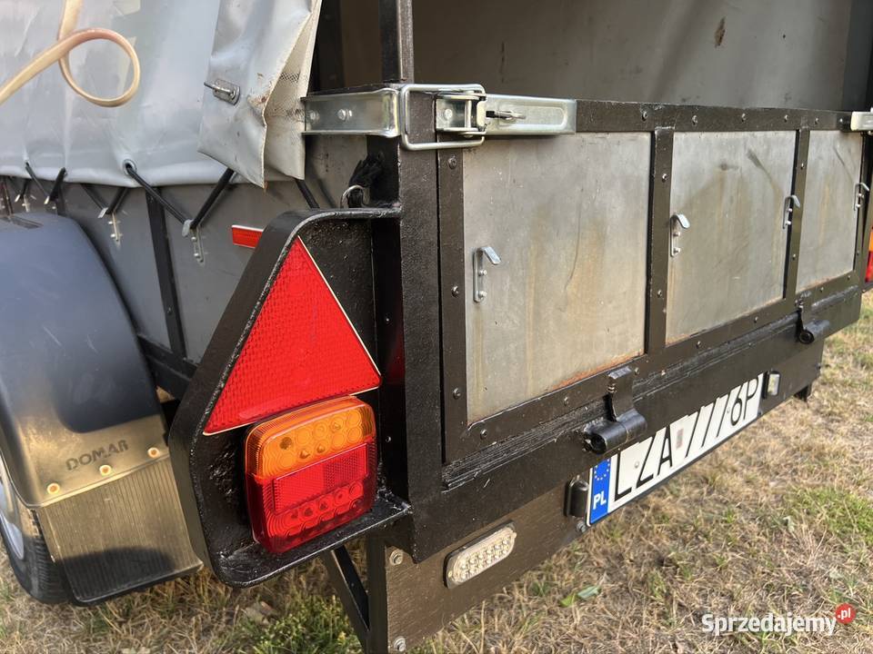 Przyczepa lekka SAM DMC 750 plandeka resor led Krasnobród