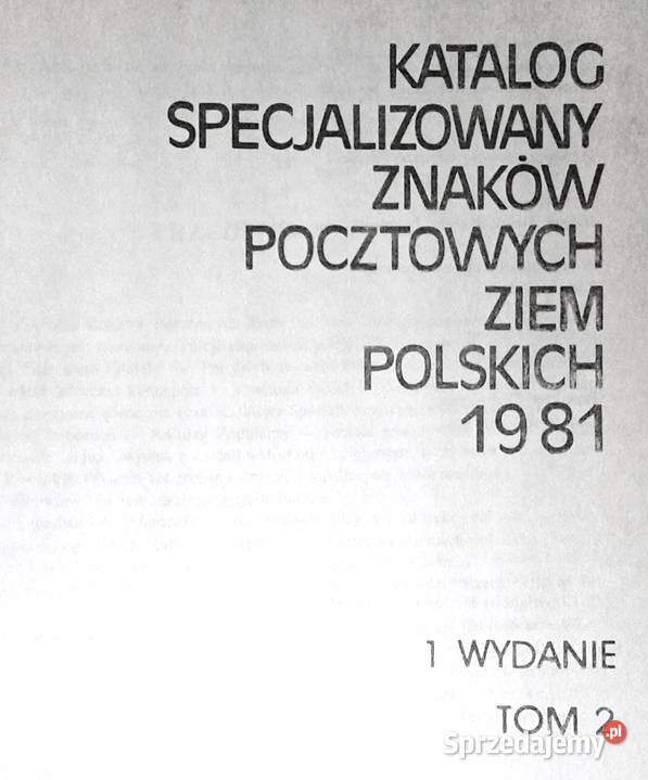 Katalog specjalizowany znaków pocztowych ziem Chełm sprzedam