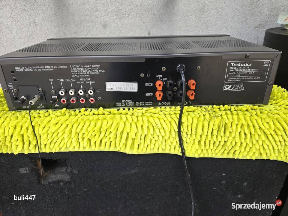 technics sa190 amplituner stereo śląskie