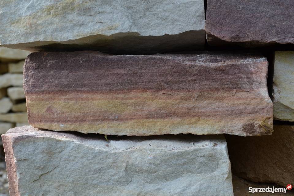 Piękny Piaskowiec Tęczowy Kamień Naturalny