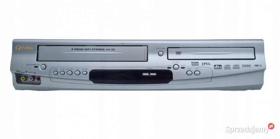 Video magnetowid dvd Funai DPVR6630 VHS CD MP3 Magnetowidy Międzychód sprzedam
