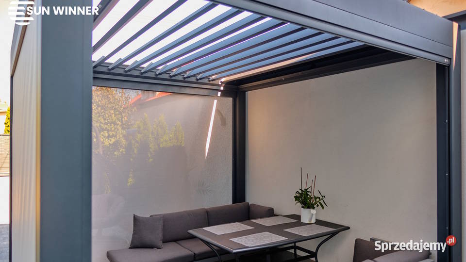 Pergola z dachem lamelowym