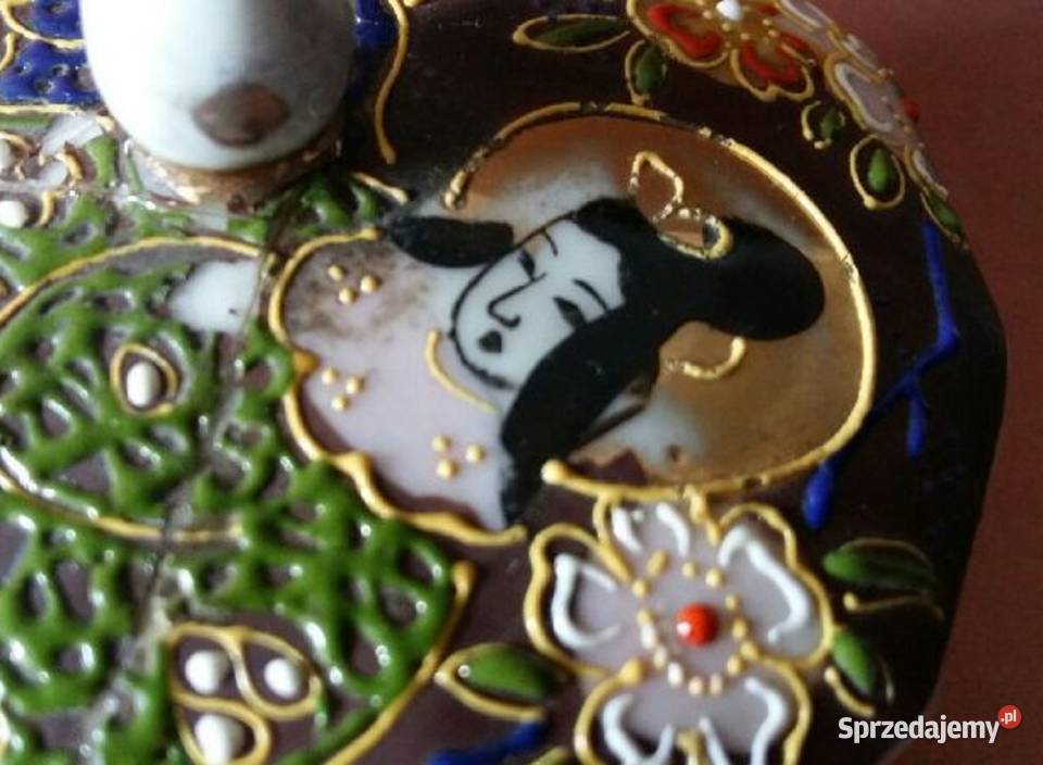 Antyk Pudełko na Biżuterię Satsuma Okres Meiji