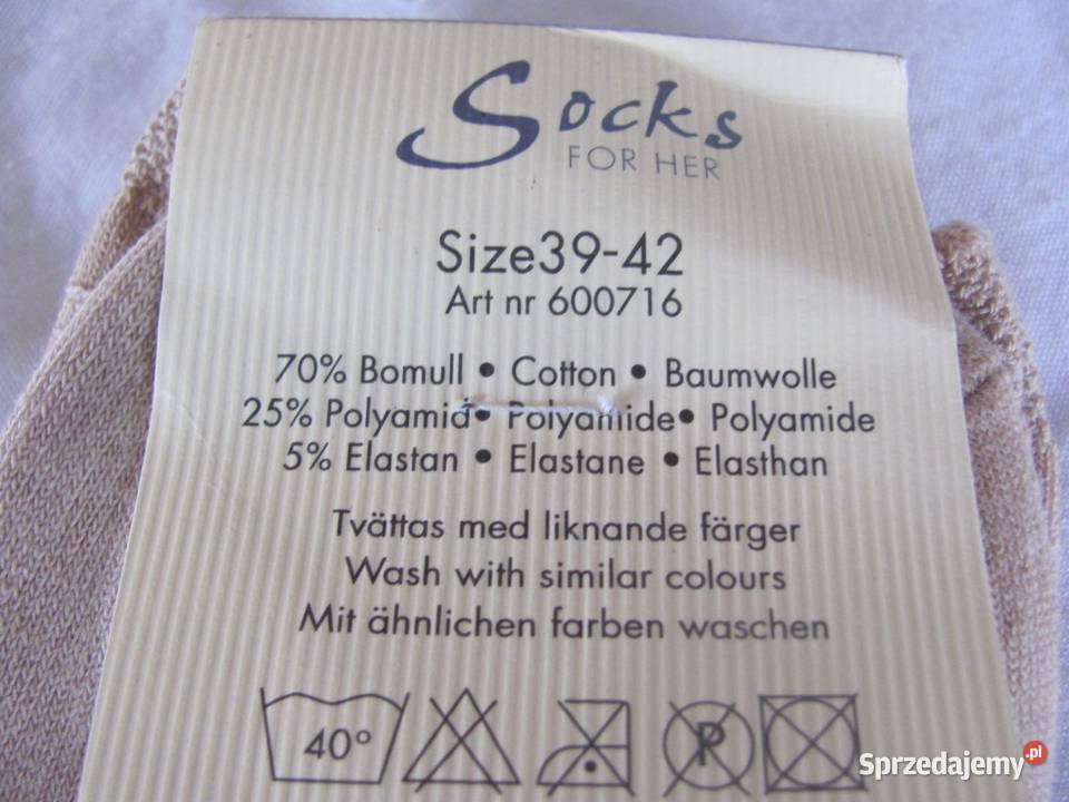 skarpety damskie socks for her jasno beżowe 3942 Zamość