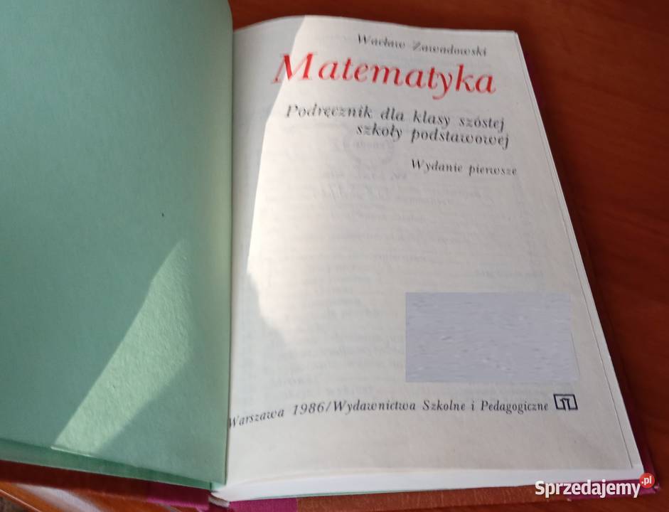 Matematyka 6 podręcznik klasy szóstej szkoły Gdańsk