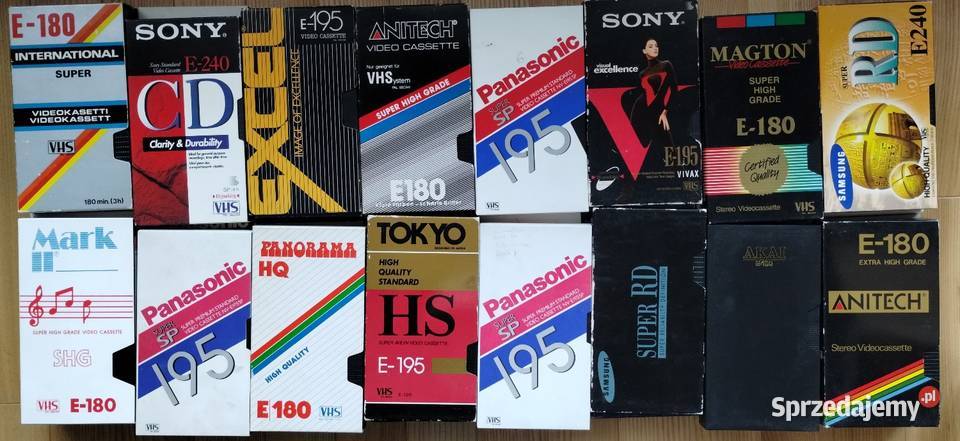 Kasety VHS nagrane pakiet 49 sztuk mazowieckie Warszawa