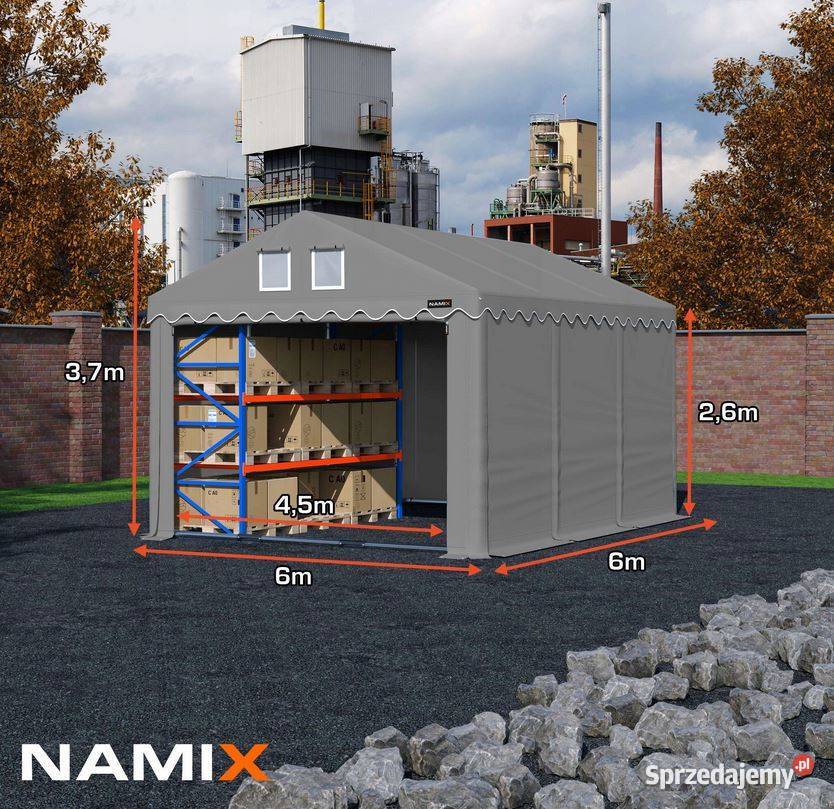 Namiot PRESTIGE 6x626m hala przemysłowa Jabłonna