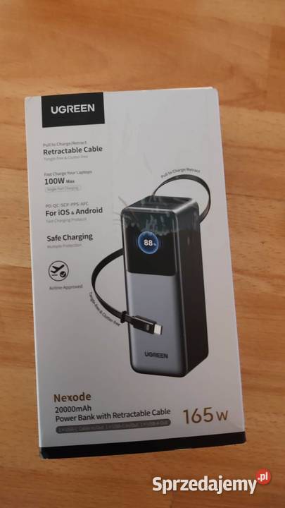 powerbank UGREEN Nexode o pojemności 20000 mAh i Książ Wielkopolski sprzedam