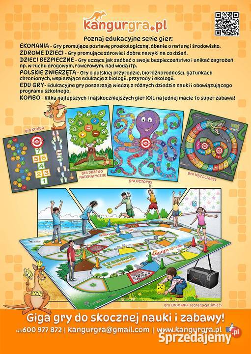 gra XXL ACTIVMATMA DZIECI do skakania nauki Warszawa