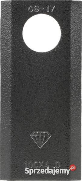 Nożyk kosiarki rotacyjnej lewyprawy 100x40x4 mm Do kosiarek Kamionna