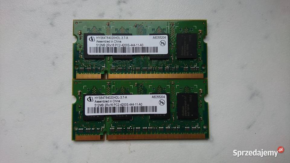 Pamięć ram ddr2 1gb do laptopa Krosno