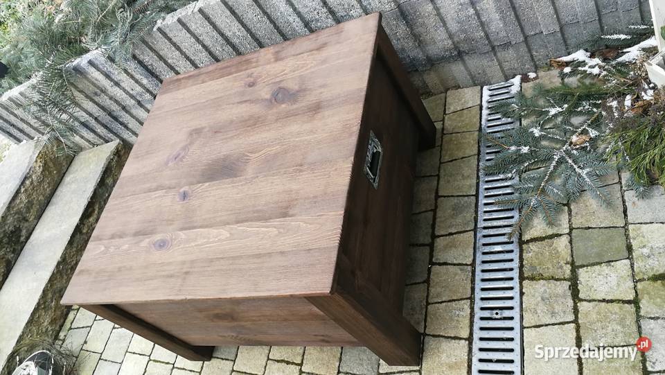 Skrzynia rustykalna skrzynia postarzana stolik świętokrzyskie Radków