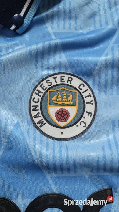 Koszulka retro Manchester City małopolskie Łysa Góra