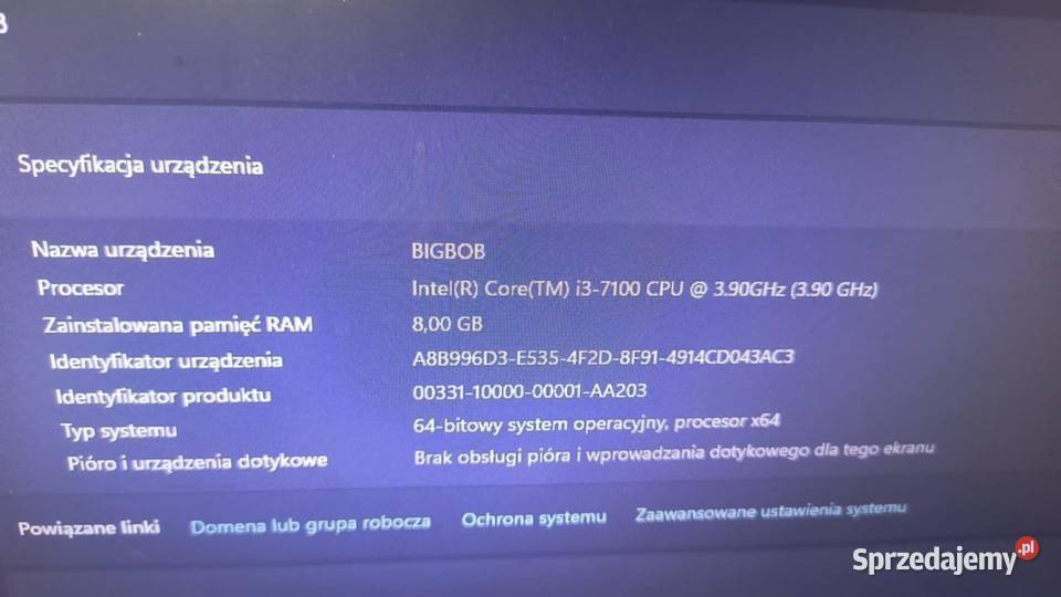 Komputer do gier GTX 1050 Ti SSD 1TB Windows 11 Komputery i Akcesoria Bydgoszcz sprzedam