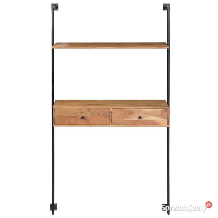 vidaXL Biurko ścienne 90 x 40 x 170 lite drewno Dom i Ogród