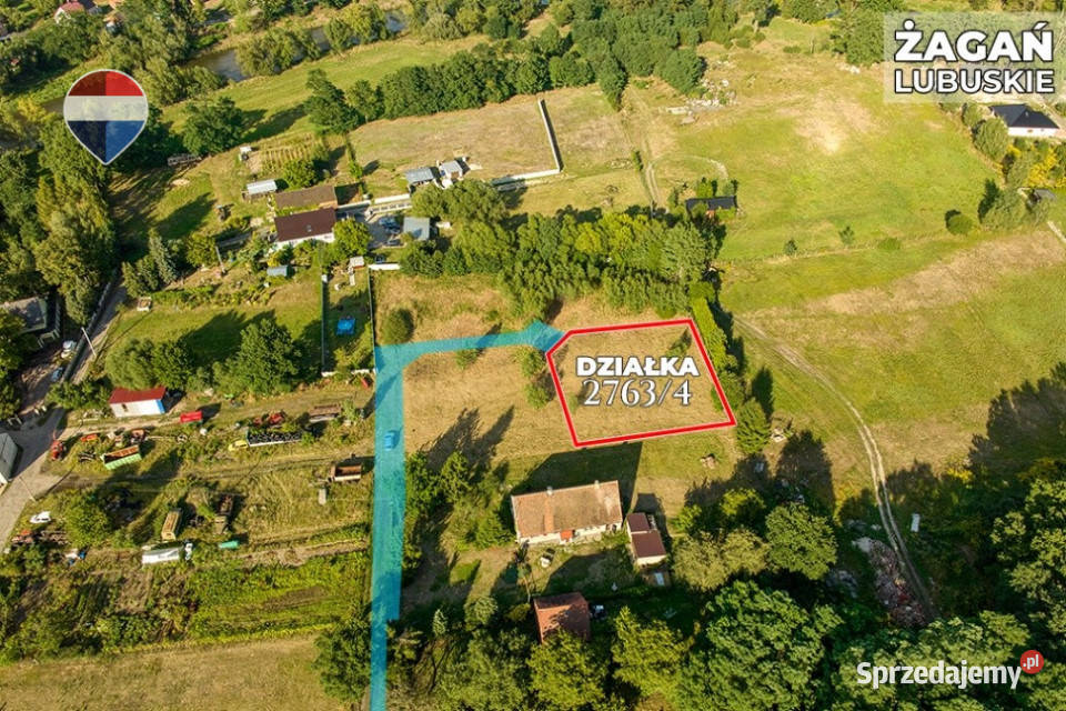 Na sprzedaż działka 1201 m Oś Moczyń Żagań Sprzedaż